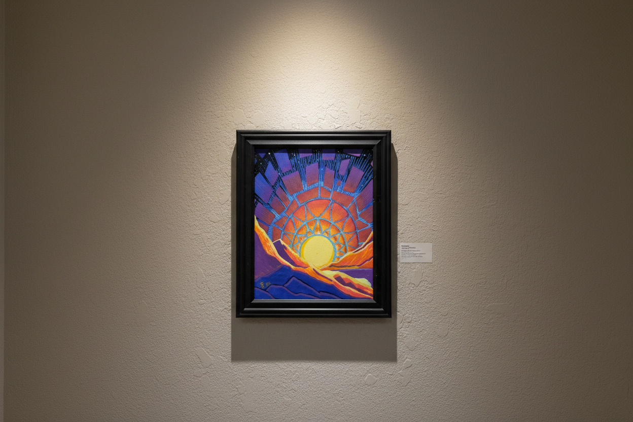 Cosmic Threshold · Broken Sky I · 8×10 · Acrylic on Canvas · 2026