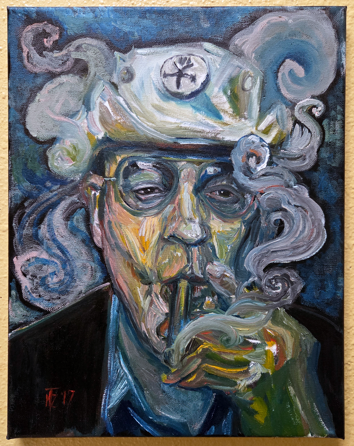 Hunter S. Thompson — Oil on Canvas · 2024