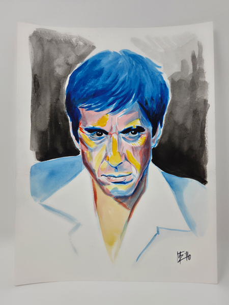 Tony Montana — Watercolor · 2016
