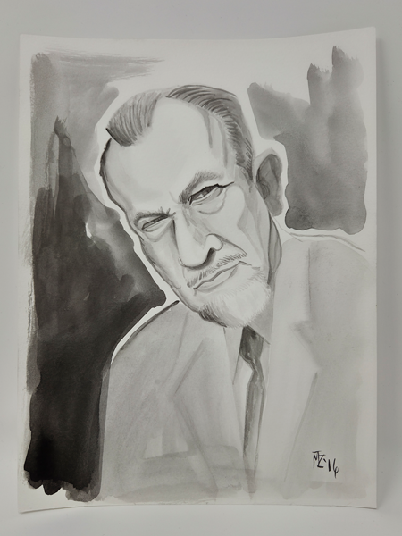 John Steinbeck — Watercolor · 2016