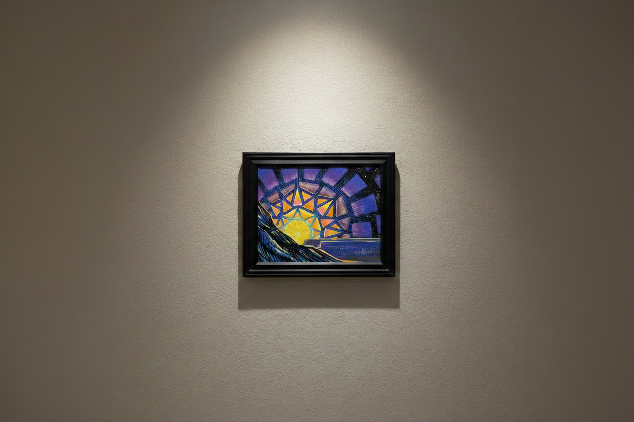 Diamond Hour - Flat Wall Mockup