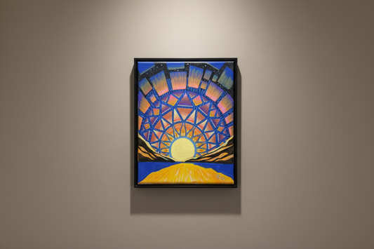 Lattice of Light · Broken Sky III · Gallery Wall Mockup · Mark T. Zeilman