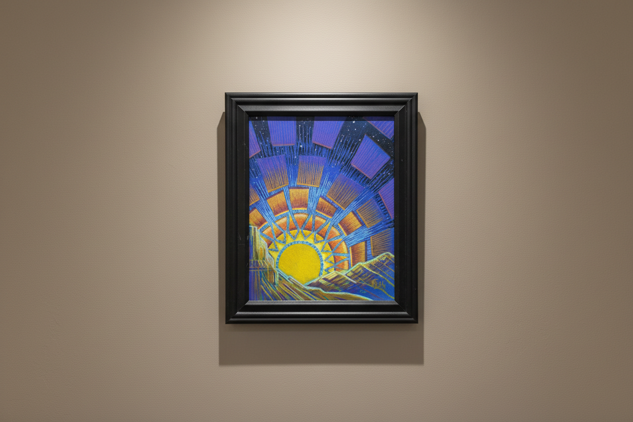 Fracture Point · Broken Sky IV · Gallery Wall Mockup · Mark T. Zeilman